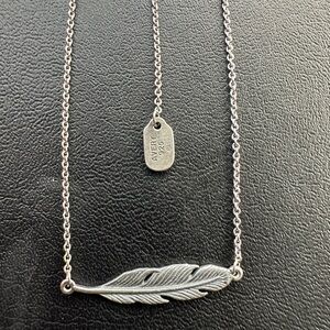 Retired James Avery Feather Necklace